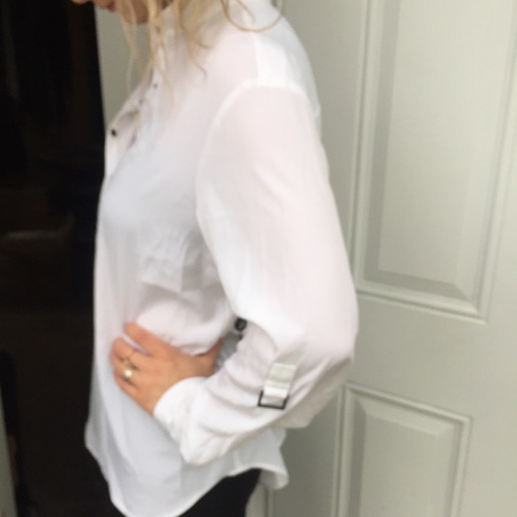 Adrianna Papell Snap Front Shirt Blouse - Picture 3 of 8